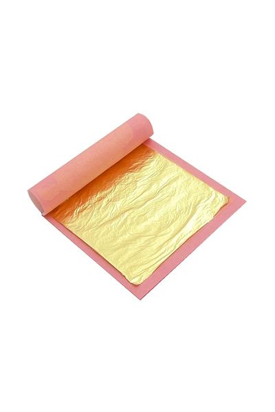 Pavoni Set of 25 edible gold leaves 24k, 80x80mm