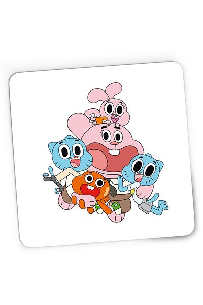 OEM Mousepad Gaming The Amazing World of Gumball All Family Familie, 21x19 cm