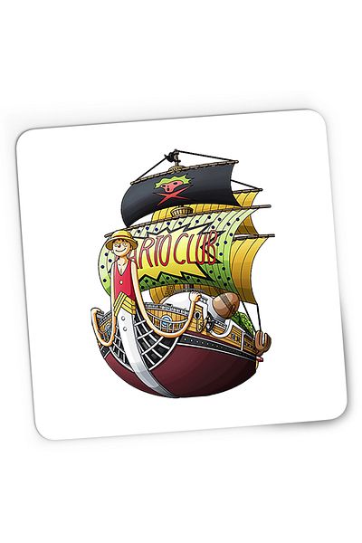 OEM Mousepad Gaming One Piece Barto Club Ship Corabie Anime, 21x19 cm