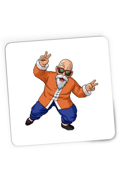 OEM Mousepad Gaming Dragonball Z Master Roshi Grandpa Grandpa Anime, 21x19 cm