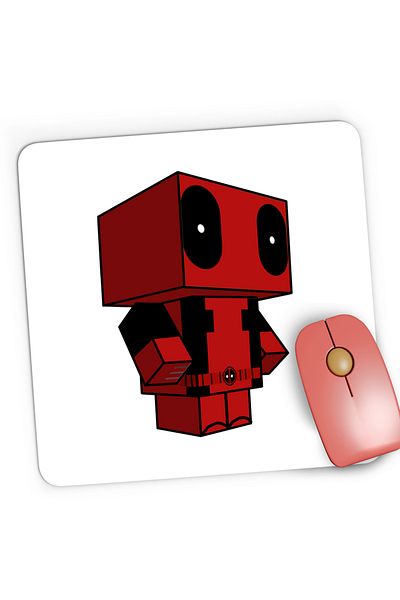 OEM Mousepad Gaming Deadpool Minecraft Steve Ninja, 21x19 cm