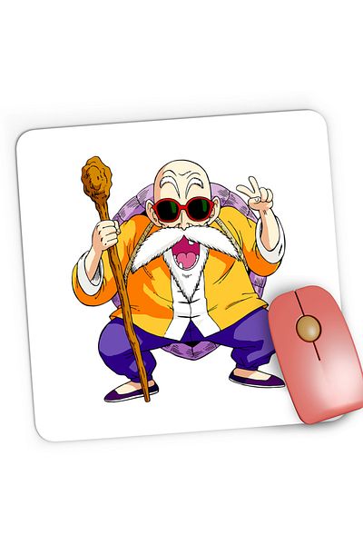 OEM Mousepad Gaming Dragon Ball Z Master Roshi Sensei Profesor Socru, 21x19 cm