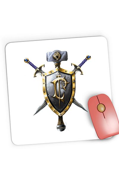 OEM Mousepad Gaming World of Warcraft Human Race Crest WoW, 21x19 cm