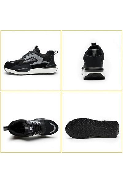 SLIMTA Safety Shoes for Men & Women Breathable Flying Woven Anti Smash Lightweight PU Sole Sporty Work Shoe
