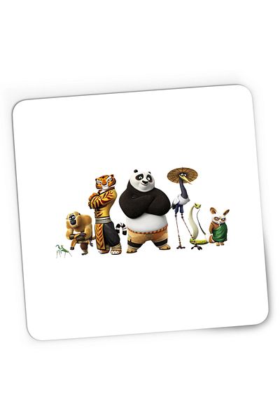 OEM Gaming Mousepad Kung Fu Panda All Team Minecraft Fighters, 21x19 cm