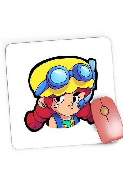 OEM Mousepad Gaming Jessie Minecraft Brawl Stars, 21x19 cm