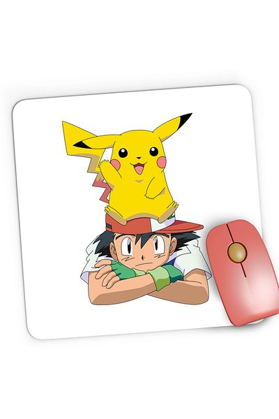 OEM Mousepad Gaming Pokemon Go Ash Pikachu Detective, 21x19 cm