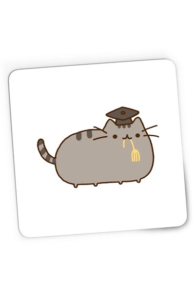 OEM Mousepad Gaming Pusheen Cat Graduated Kitty Kitten, 21x19 cm