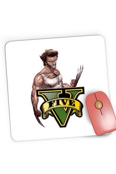 OEM Mousepad Gaming Wolverine GTA Brawl Stars Army XMan, 21x19 cm