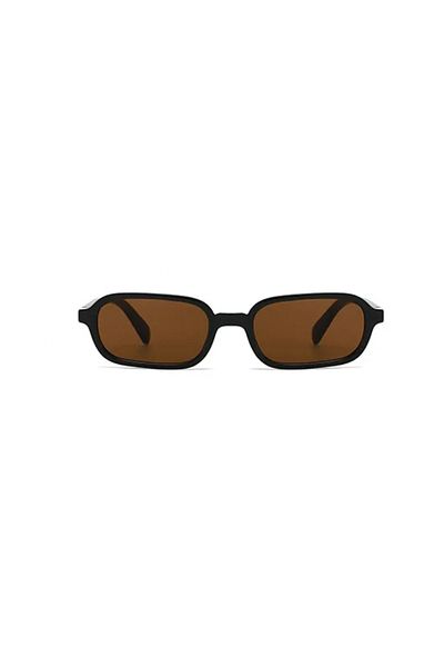 Toz Vintage Glinora Black Frame Brown Glass Vintage & Retro Unisex Sunglasses