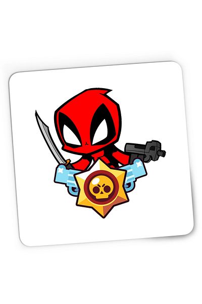 OEM Mousepad Gaming Deadpool Brawl Stars Baby Karate, 21x19 cm