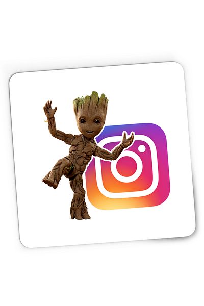 OEM Mousepad Gaming Baby Groot Instagram Influencer Creator, 21x19 cm