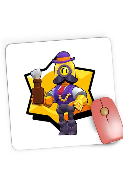 OEM Mousepad Gaming Barley Golden Skin Brawl Stars, 21x19 cm