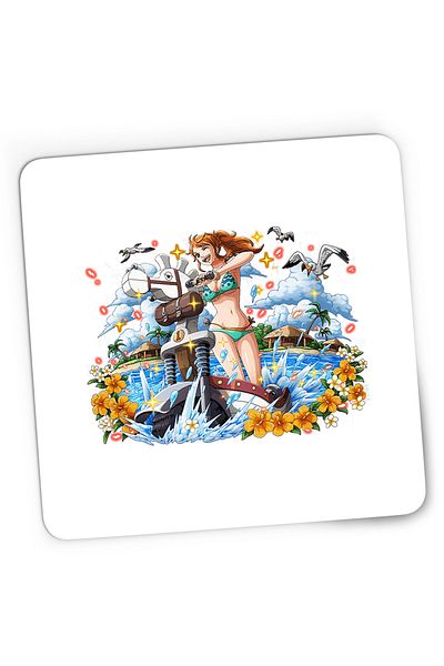 OEM Mousepad Gaming One Piece Nami Crazy Girl Cartoon, 21x19 cm