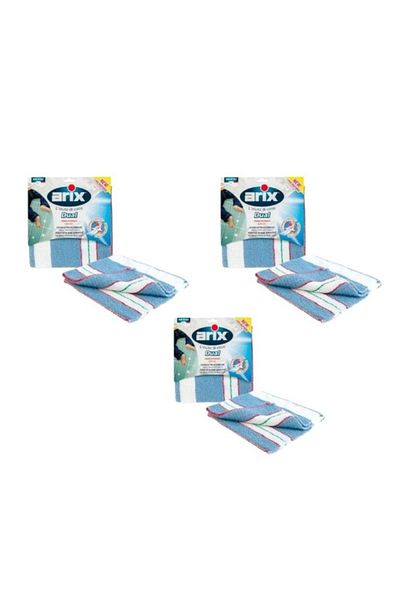 ARIX Dual Microfibre Floor Cloth – Deep Cleaning Power for All Surfaces (Pack of 3)