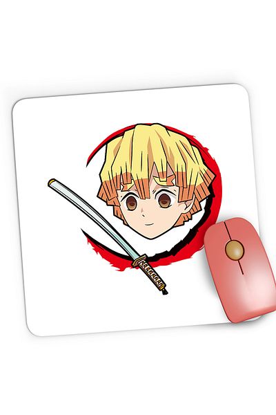 OEM Mousepad Gaming Demon Slayer Zenitsu Agatsuma Bebe Karate, 21x19 cm
