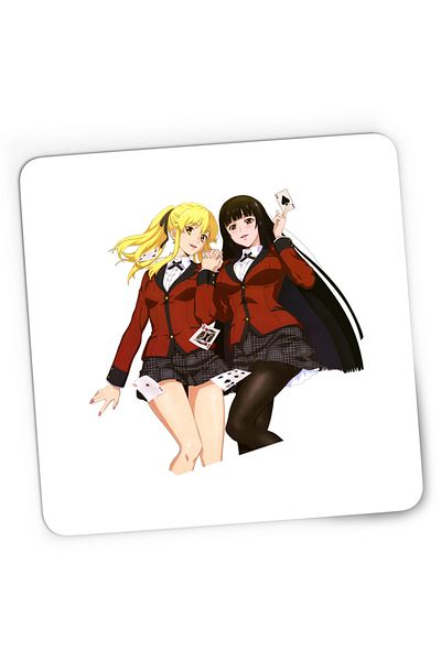 OEM Mousepad Gaming Poker Anime Girls Kakegurui Runa Yumeko, 21x19 cm