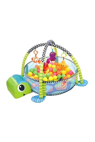 rexa 3-In-1 Turtle Ball Pool Activity Gym 95x50x70cm