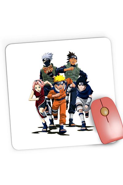OEM Mousepad Gaming Naruto Team Uzumaki Kakashi Anime Manga, 21x19 cm