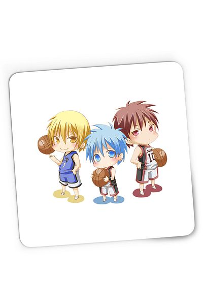 OEM Mousepad Gaming Chibi Tetsuya Kuroko with Basket Echipa, 21x19 cm