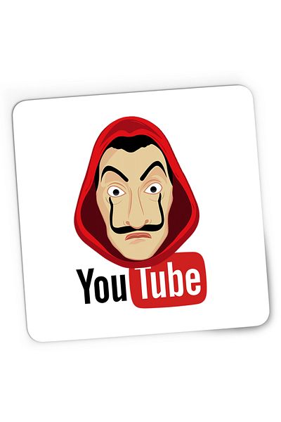 OEM Mousepad Gaming Casa de Papel Youtube Creator, 21x19 cm