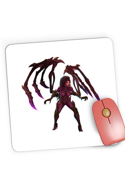 OEM Gaming Mousepad StarCraft 2 Sarah Black Widow Zerg Leader, 21x19 cm