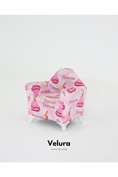 Velura Home & Living Çocuk Koltuğu & Prenses Desenli