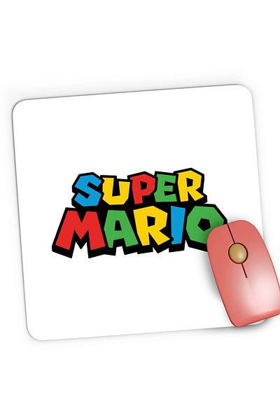 OEM Mousepad Gaming Super Mario Logo Odyssey Video Game, 21x19 cm
