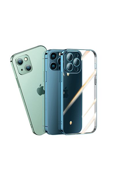 Joyroom Etui pokrowiec do iPhone 13 Pro obudowa z metaliczną ramką srebrny