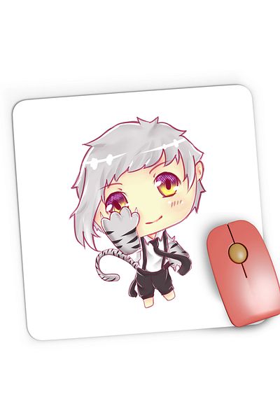 OEM Mousepad Gaming Bungo Stray Dogs Atsushi Tiger Chibi Anime, 21x19 cm