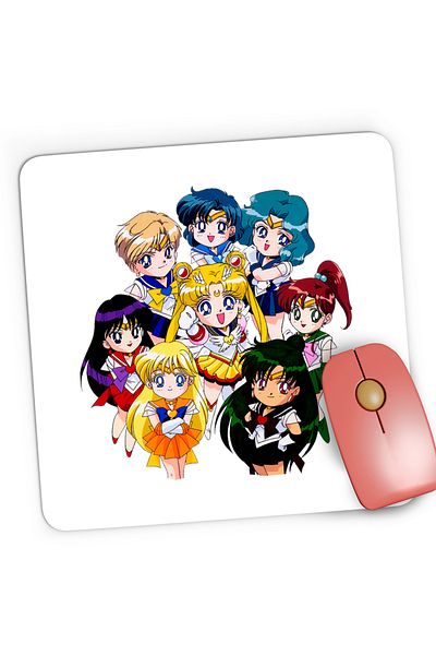 OEM Mousepad Gaming Desene Animate Bebe Sailor Moon, 21x19 cm