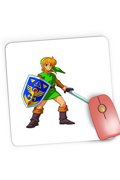 OEM Mousepad Gaming Legend of Zelda Link Gamer, 21x19 cm