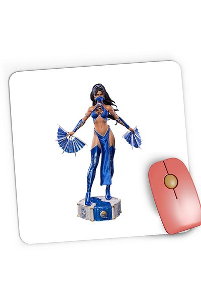 OEM Mousepad Gaming Mortal Kombat Kitana Mileena Evantai Video Player, 21x19 cm