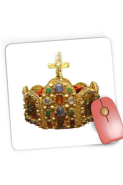 OEM Mousepad Gaming Age of Empires Imperial Crown of Germany Gemstone Gift, 21x19 cm