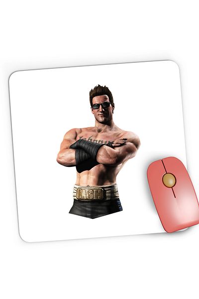 OEM Mousepad Gaming Mortal Kombat Johny Cage Sonya Jones Fitness Boxing, 21x19 cm