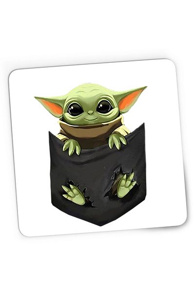 OEM Mousepad Gaming Baby Yoda Pocket, Star Wars, Mandalorian, 21x19 cm