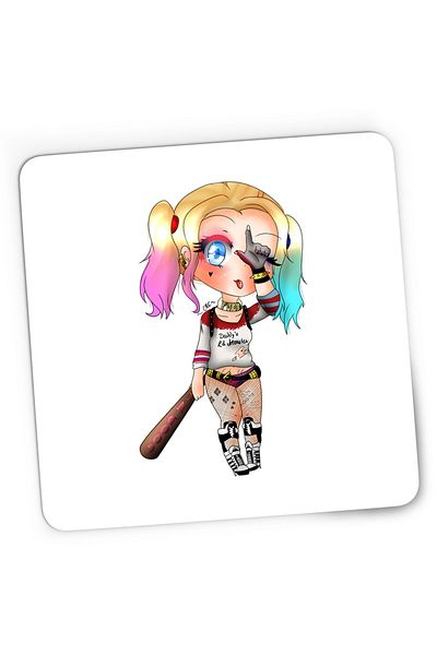 OEM Mousepad Gaming Joker Harley Quinn Daddys Lil Monster, 21x19 cm