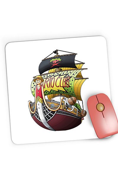 OEM Mousepad Gaming One Piece Barto Club Ship Corabie Anime, 21x19 cm