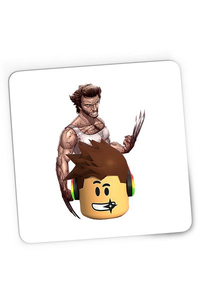 OEM Mousepad Gaming Wolverine Roblox Logan X Men Badass, 21x19 cm