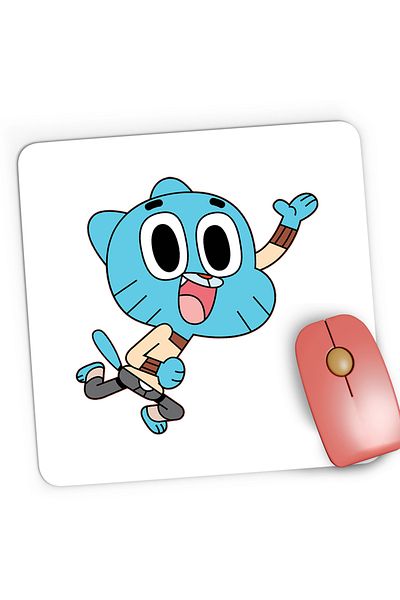 OEM Gaming Mousepad The World of Gumball Karate Cat, 21x19 cm