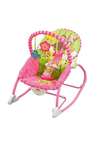 FISHER PRICE Infant to Toddler Rocker – 65x58x56 cm – Adjustable Baby Seat with Soothing Motion
