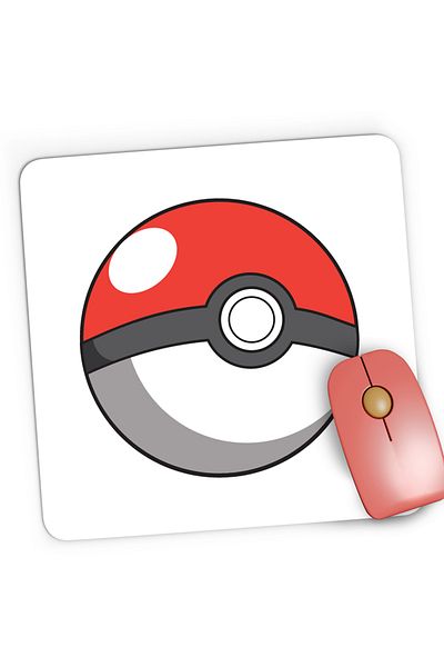 OEM Mousepad Gaming Pokemon Go Pokeball Card Plus Sword, 21x19 cm
