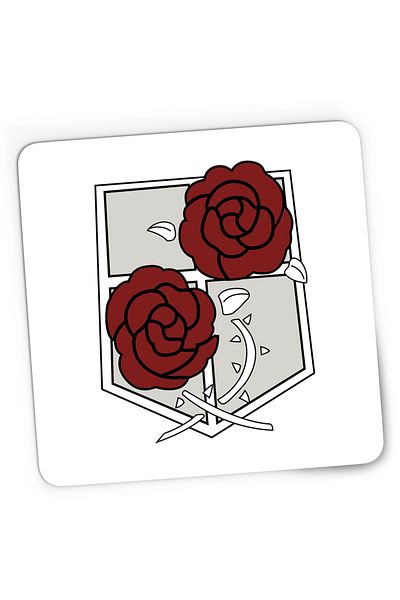 OEM Mousepad Gaming Attack on Titan Garrison Crest Anime Manga, 21x19 cm