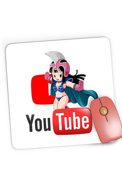 OEM Mousepad Gaming Youtuber Anime Girl Dragon Ball Z Chi-Chi Youtube, 21x19 cm