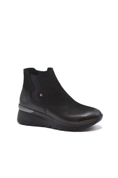 Venüs Kadın Airflow Süet Deri Dolgu Topuk Bot Siyah 2313034K