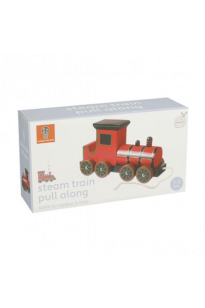 Orange Tree Toys Locomotivă cu abur de trăs, jucărie Orange Tree Toys