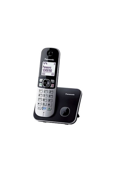 PANASONIC Telefon bezprzewodowy | KX-TG6811PDB | Wbudowany wyświetlacz | Czarny