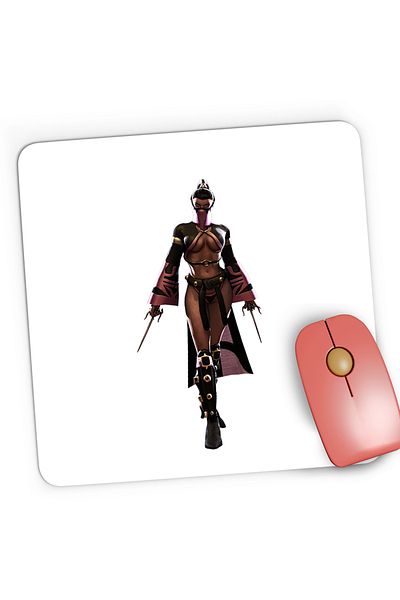 OEM Mousepad Gaming Mortal Kombat Mileena Pumnale Girl Taekwondo, 21x19 cm