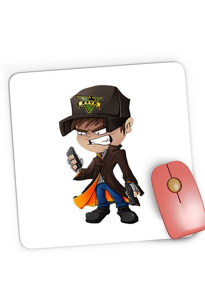 OEM Mousepad Gaming GTA 5 San Andreas, 21x19 cm
