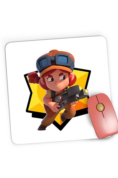 OEM Mousepad Gaming Jessie BrawlStars Fortnite, 21x19 cm